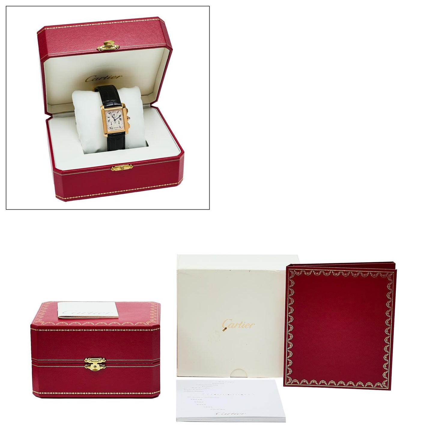 Pre-Owned Cartier Tank Francaise Chronoflex W5000556