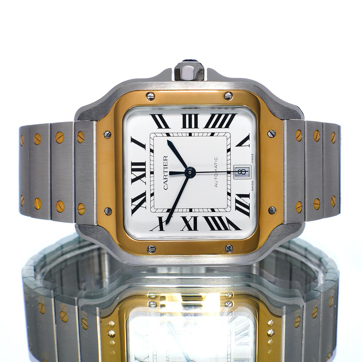Pre-Owned Cartier Santos de Cartier W2SA0009