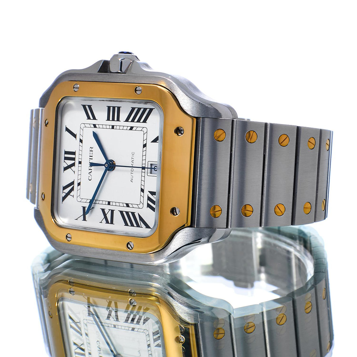Pre-Owned Cartier Santos de Cartier W2SA0009
