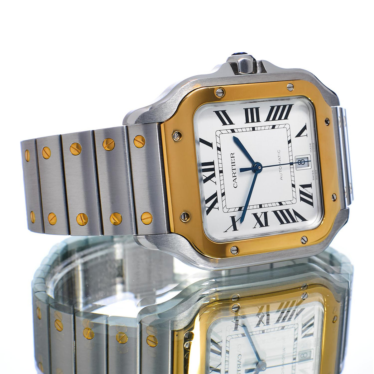 Pre-Owned Cartier Santos de Cartier W2SA0009