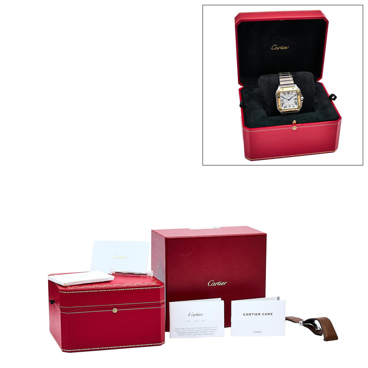 Pre-Owned Cartier Santos de Cartier W2SA0009