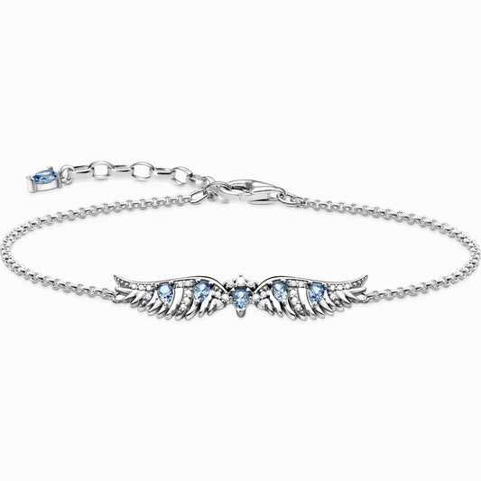 Thomas Sabo Silver Blue Wing Bracelet A2069-644-1-L19V