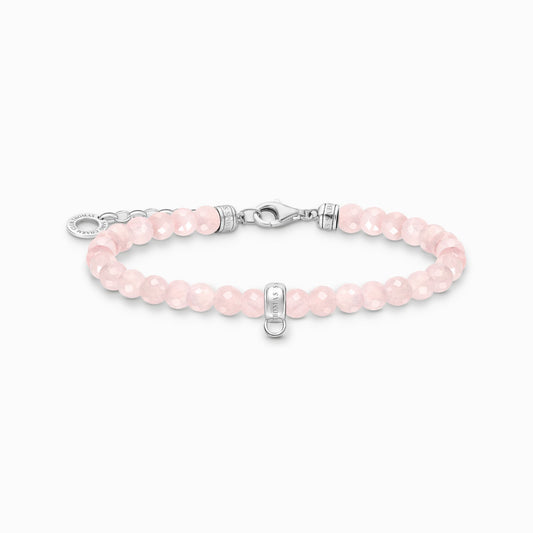 Thomas Sabo Rose Quartz Bead Bracelet A2097-034-9-L19V