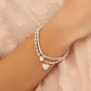 Annie Haak Silver Pipa Boxed Heart Bracelet