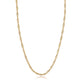 Achara Prince of Wales Water Wave Chain Necklace - Gold