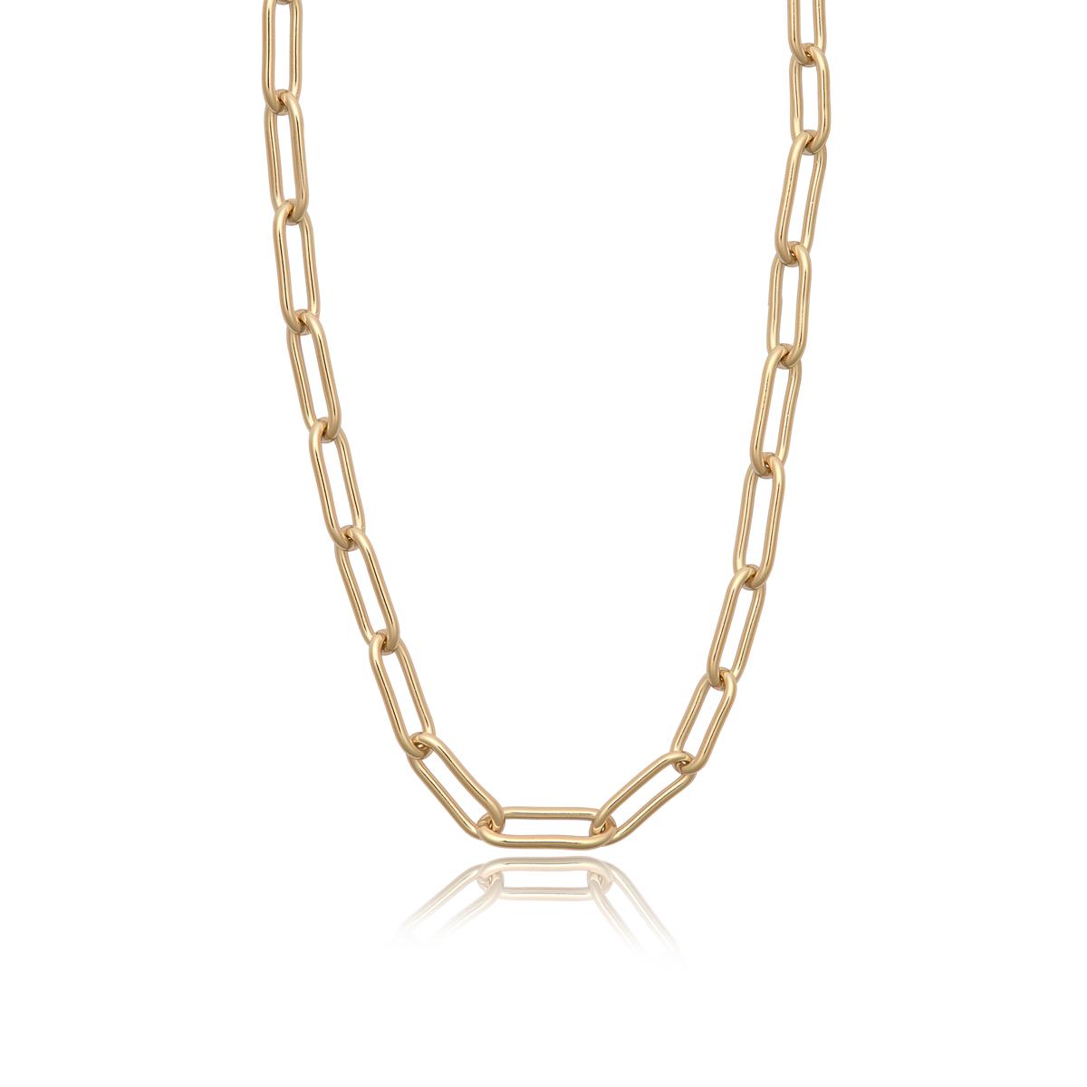 Achara 21 Inch Paperclip Chain Link Necklace