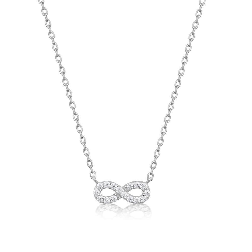 Achara Cubic Zirconia Infinity Necklace