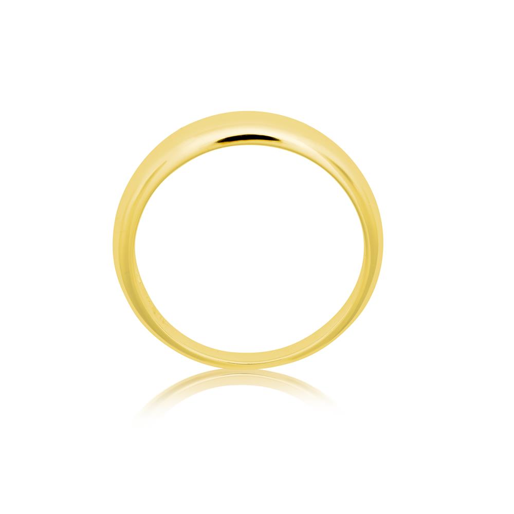 Achara Polished Dome Gold Band Ring
