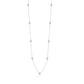 Achara Zirconia By The Yard Silver Necklace