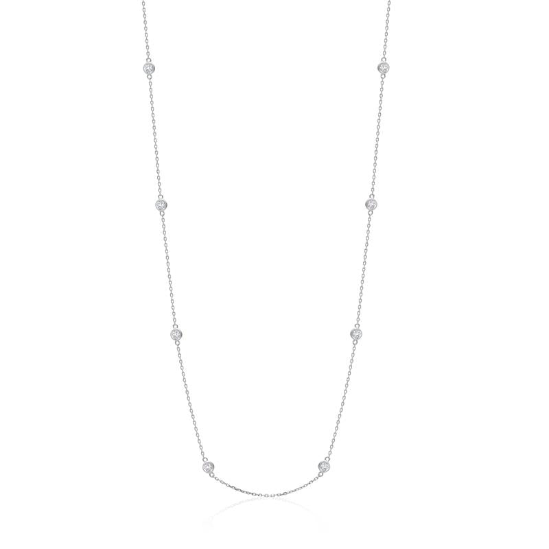 Achara 4mm Sparkling Zirconia By The Yard Necklace