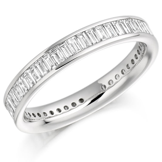 Classics Full Eternity 1.50ct Diamond Baguette Ring