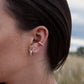 Achara Minimalist Open Circle Stud Earrings