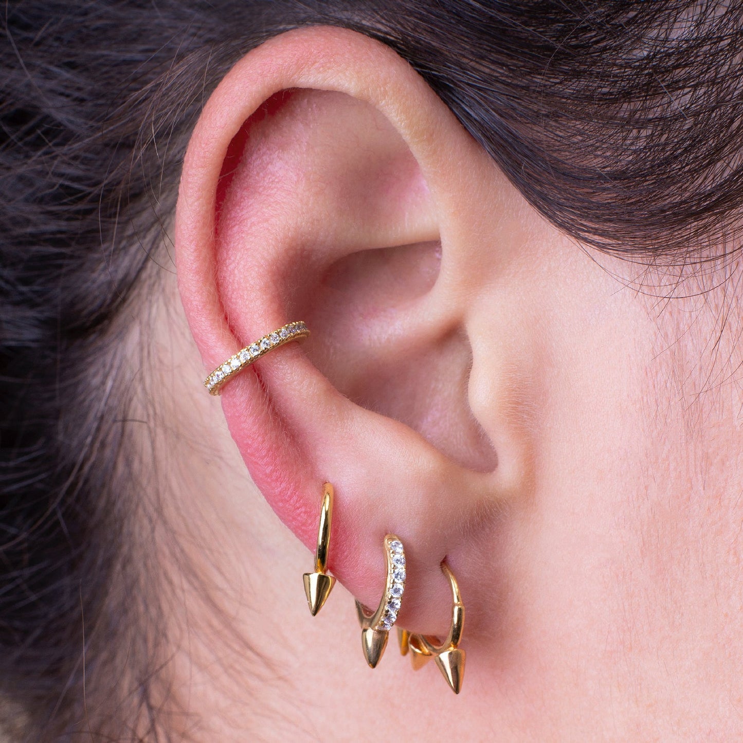 Achara Sparkling Zirconia Ear Cuff Earring