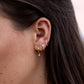 Achara Sparkling Zirconia Drop Huggie Hoop Earrings