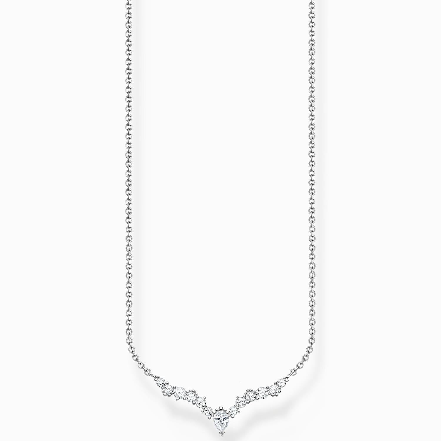 Thomas Sabo Silver Ice Crystal Necklace KE2172-051-14-L45V