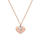 Michael Kors Rose Gold Heart Necklace MKC1120AN791