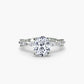 Solitaire with Eternity Pavé