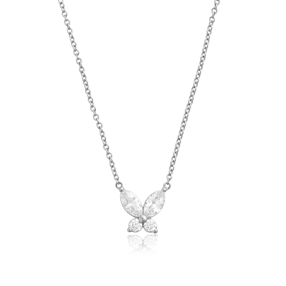 Olivia Burton Sparkle Butterfly Marquise Necklace