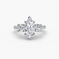 Three-Stone with Pavé Band