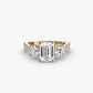Three-Stone with Pavé Band 2