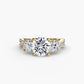 Three-Stone with Pavé Band 2