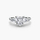 Five Stone Ring with Pavé Band