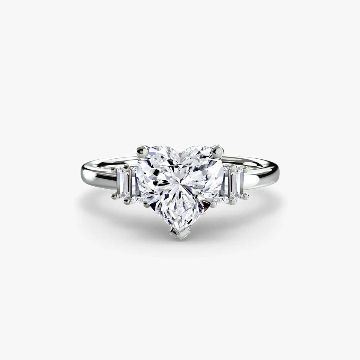 Baguette Accent Solitaire
