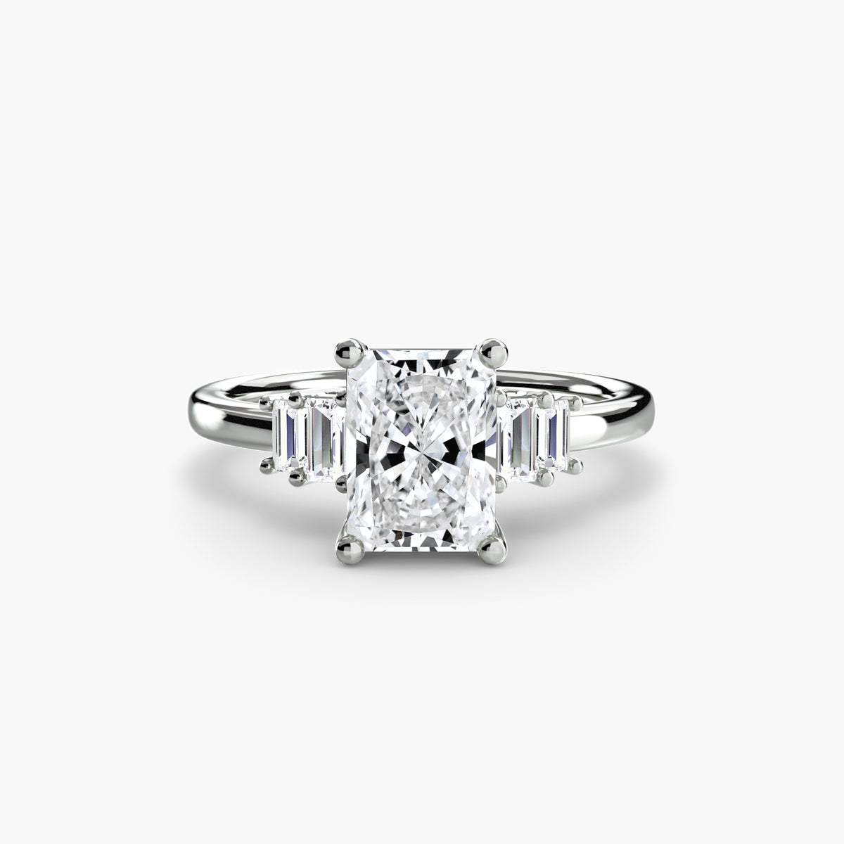 Baguette Accent Solitaire