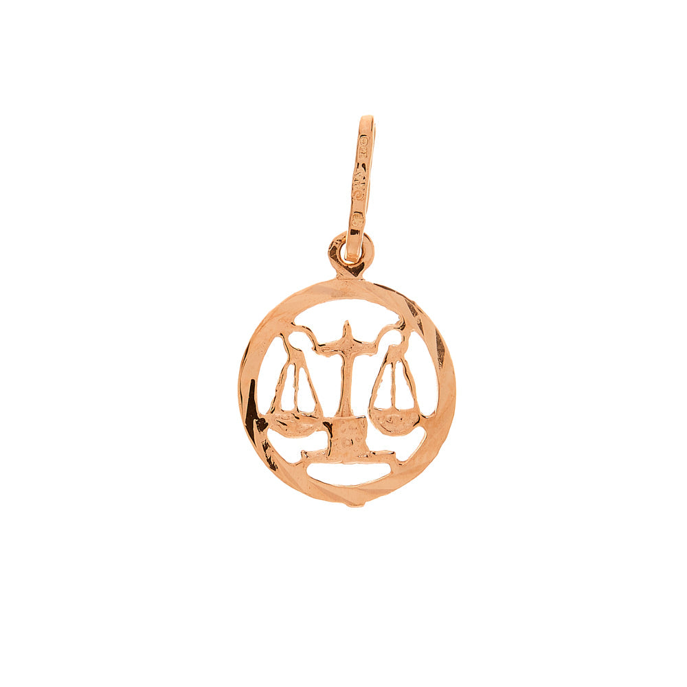 Pre-Owned 14ct Rose Gold Scales Pendant