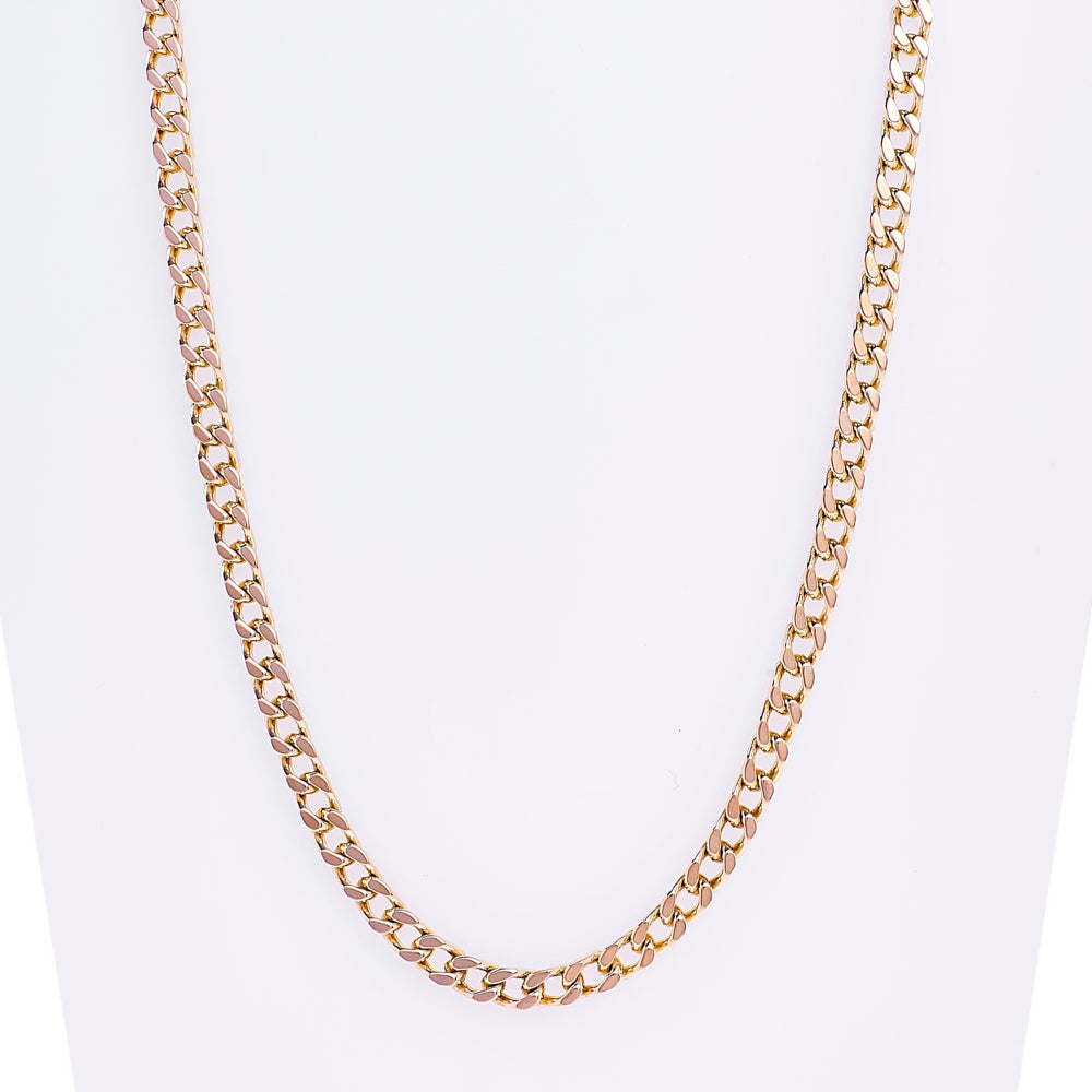 Pre-Owned 9ct Gold 20 Inch Curb Necklace 4mm