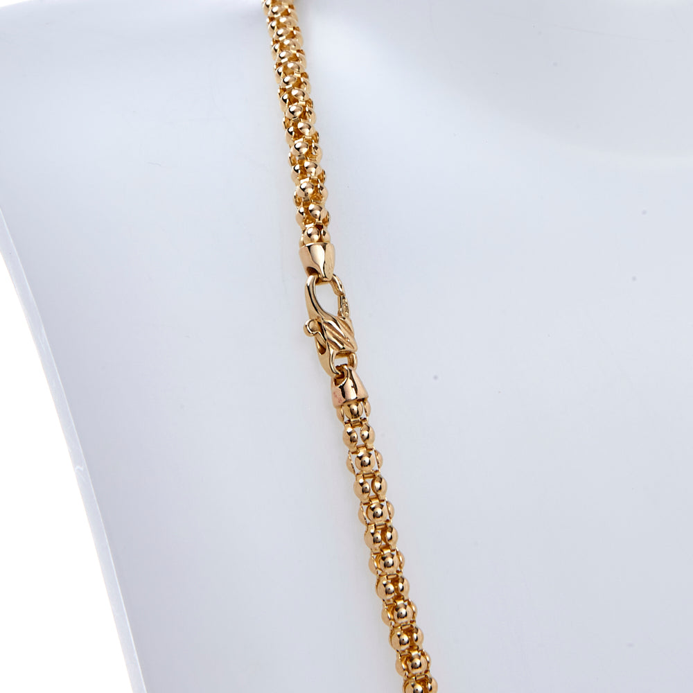 Pre-Owned 9ct Gold 18 Inch Popcorn Lariat Necklace