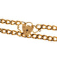 Pre-Owned 9ct Gold 7&rdquo; Curb Heart Padlock Bracelet
