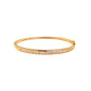 Pre-Owned 9ct Gold Cubic Zirconia Hinged Bangle