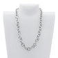 Pre-Owned Silver 16 Inch 10mm Oval Link Necklace