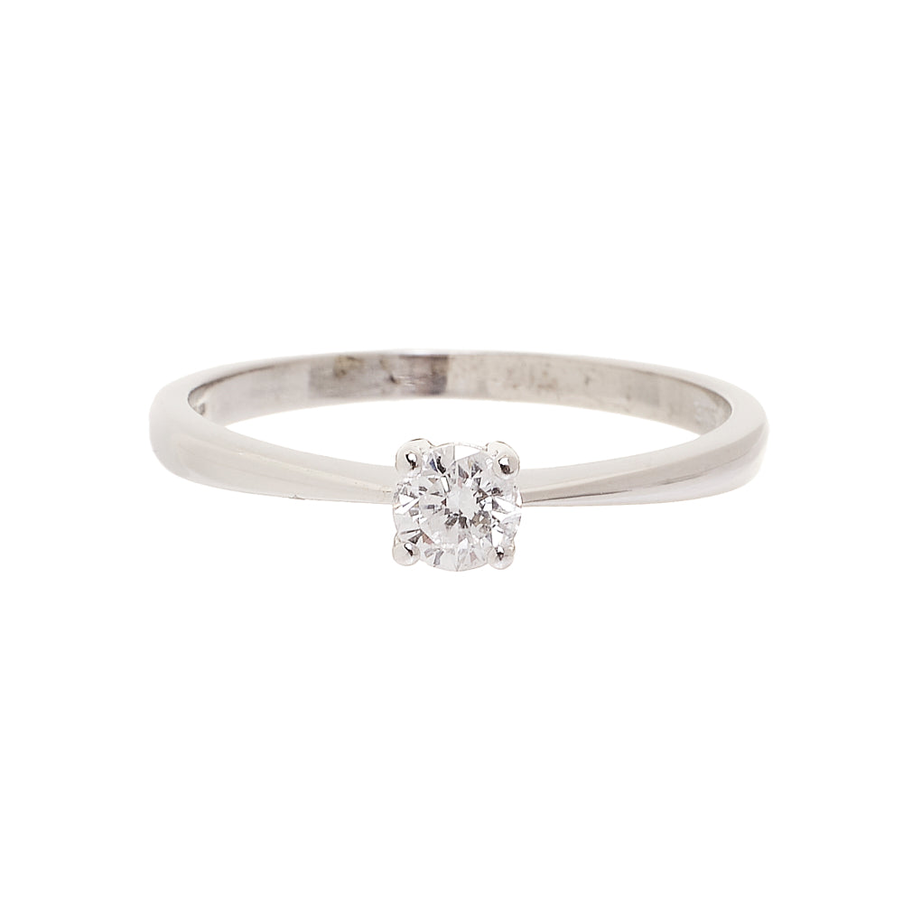 Pre-Owned 9ct White Gold Diamond Solitaire Ring