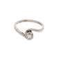 Pre-Owned 9ct White Gold Diamond Twist Ring 