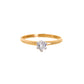 Pre-Owned 14ct Gold Heart Cut Diamond Stone Ring