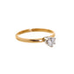 Pre-Owned 14ct Gold Heart Cut Diamond Stone Ring