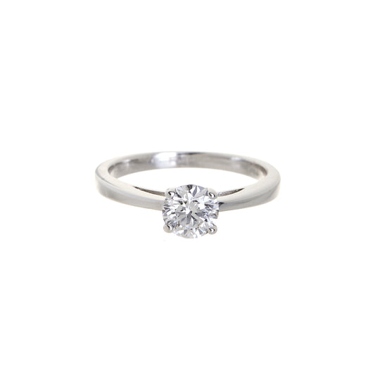 Pre-Owned 14ct White Gold Diamond Stone Ring