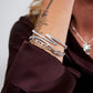 Pre-Owned 18ct White Gold & Diamond Wave Design Bangle