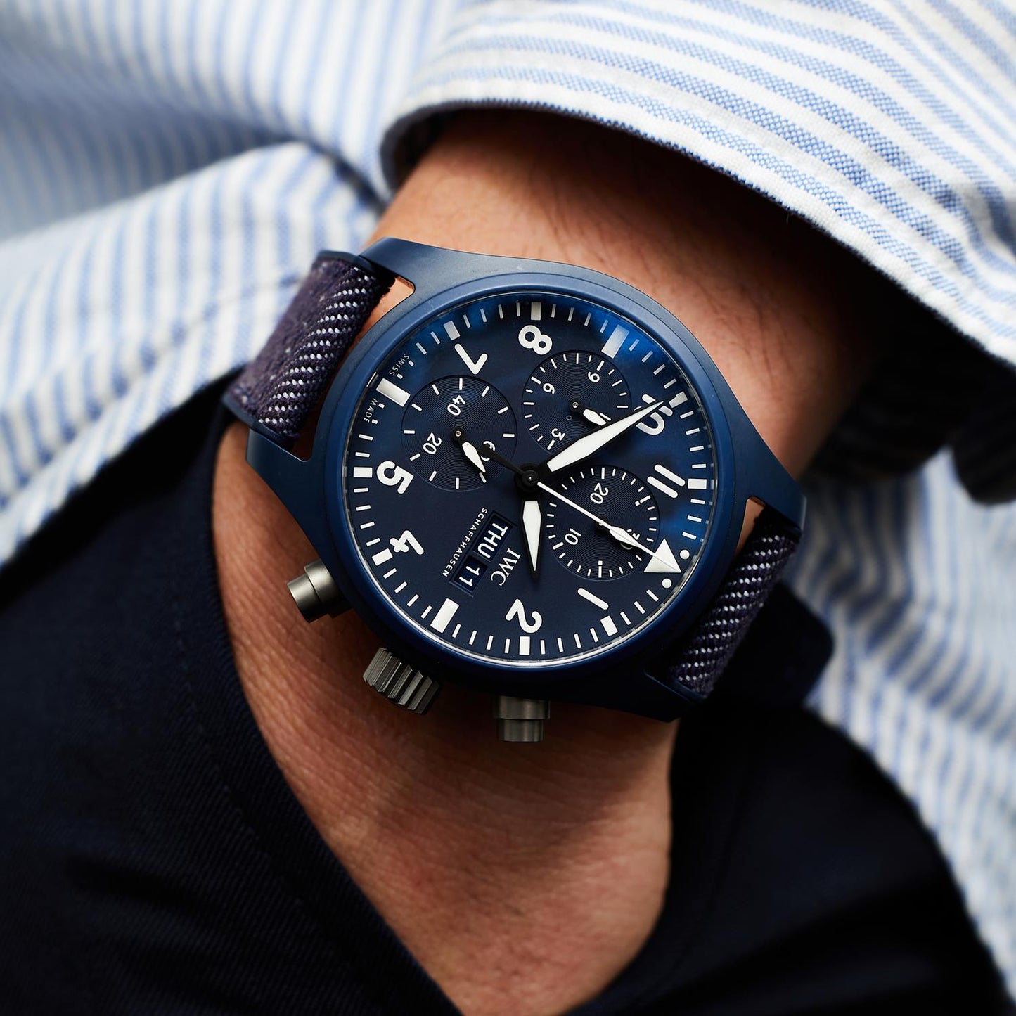 Pre-Owned  IWC Pilot Chronograph Top Gun IW389404
