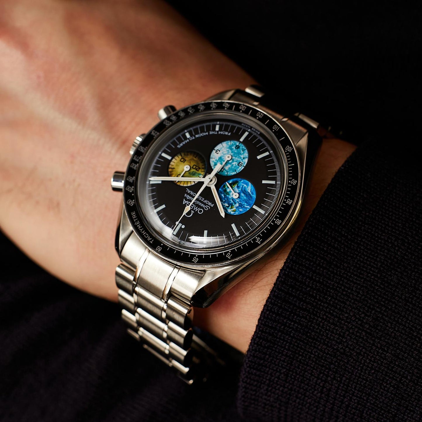 Gents S/Steel Omega Speedmaster Professional Moonwatch From Moon to Mars 35775000