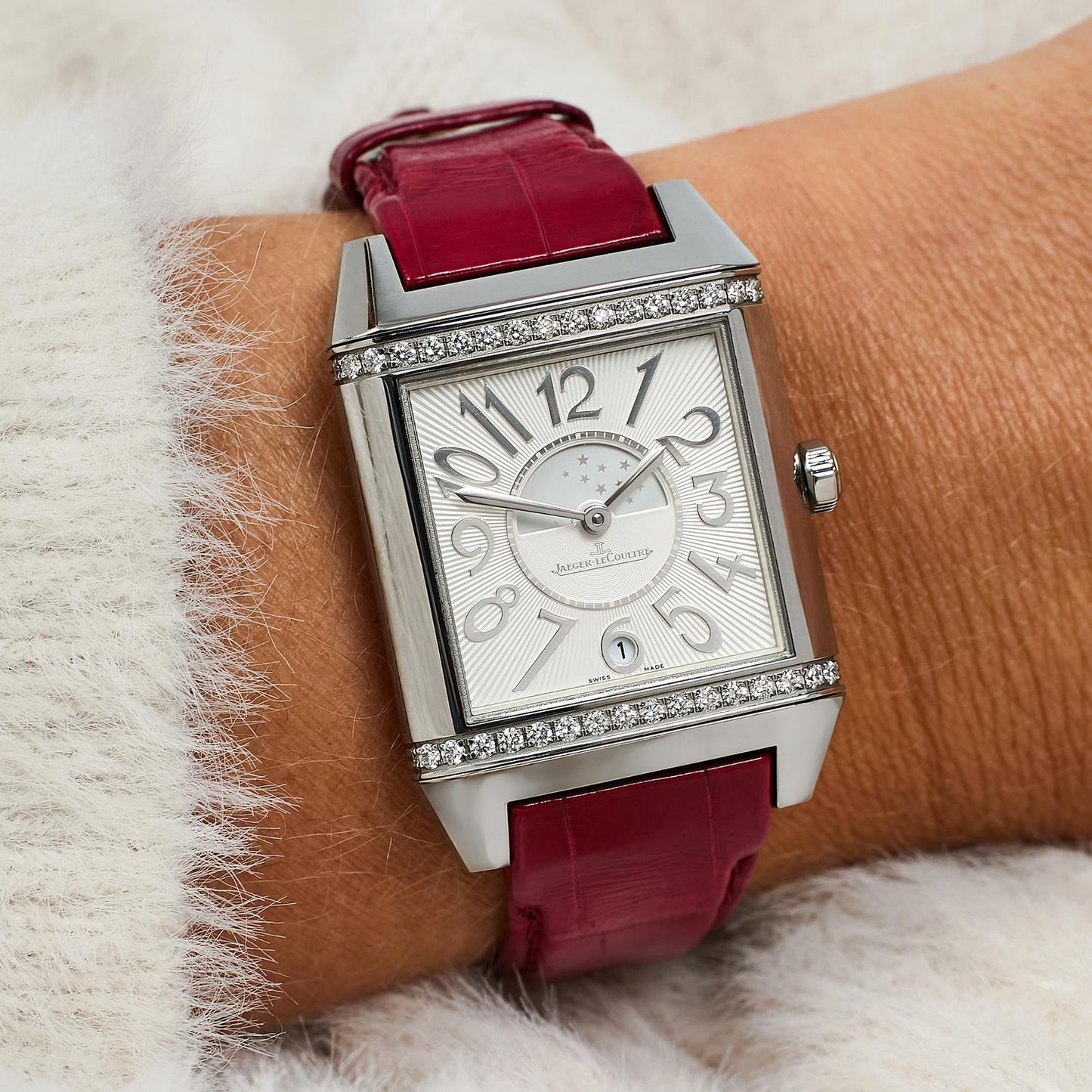 Ladies S/Steel Jaeger-LeCoultre Reverso Squadra Lady Duetto Q7058430