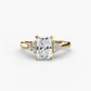 Solitaire with Cluster Shoulders 2