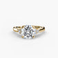 Solitaire with Cluster Shoulders 2