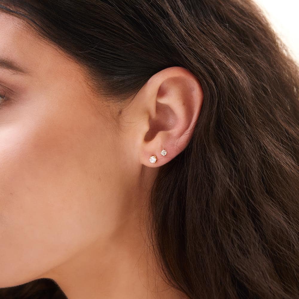 Essentials Gold 0.20ct Diamond Stud Earrings