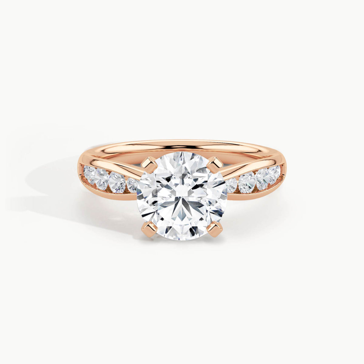 Rose Gold, Round, down view