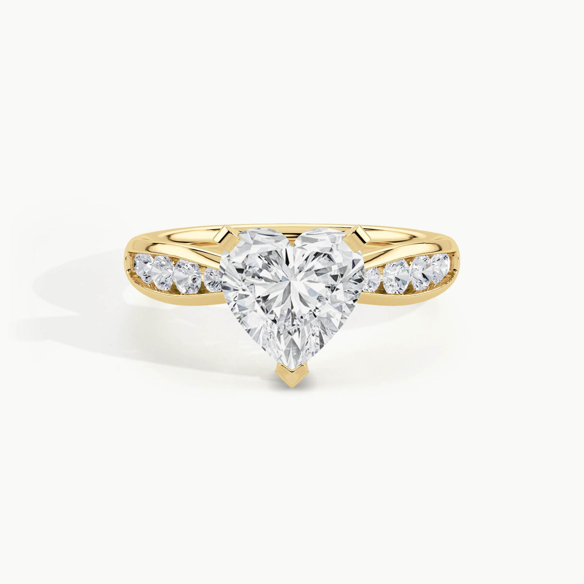 Yellow Gold, Heart, down view
