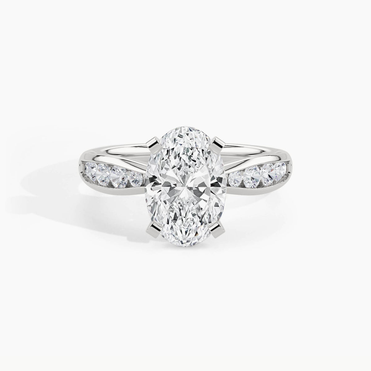 White Gold, Oval, down view