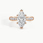 Rose Gold, Marquise, down view